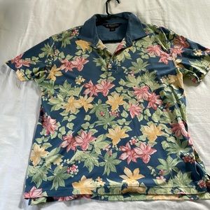 Brooks Brothers Slim Fit Hawaiian Pima Cotton Shirt Large